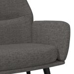 vidaXL Chaise de relaxation Gris foncé Tissu