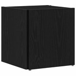 vidaXL Étagères d'angle Chêne noir 33 x 33 x 34 5 cm Bois d'ingénierie