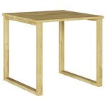 vidaXL Table de bain de soleil 50 5x50 5x46 cm en bois de pin imprégné