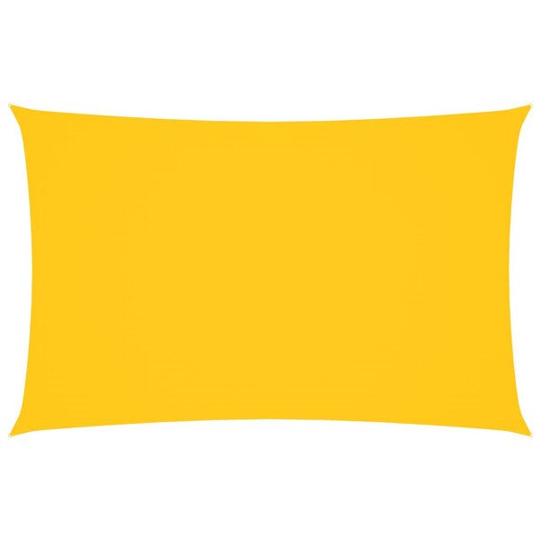 vidaXL Voile de parasol tissu oxford rectangulaire 2x4 5 m jaune
