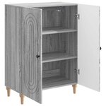 vidaXL Buffet Sonoma gris 66 x 34 5 x 90 cm Bois d'ingénierie
