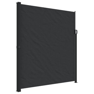 vidaXL Auvent latéral rétractable noir 220x500 cm
