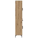 vidaXL Haut Armoire Montage mural Chêne artisanal 69 5 x 34 x 180 cm