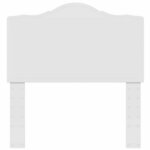 vidaXL Tête de lit avec tête de lit Blanc 100 cm Bois d'ingénierie