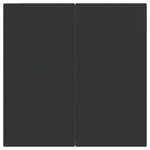 vidaXL Ensemble à manger de jardin 3Pièces gris/noir résine tressée/acier