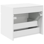vidaXL Cabinet de Salle de Bain Mural Blanc 59 x 44 5 x 50 cm