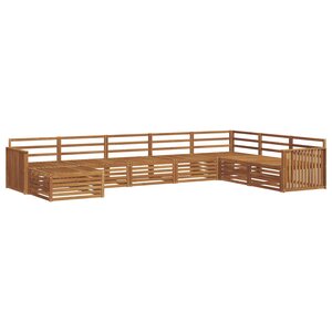 vidaXL Ensemble de canapés d'extérieur 8 pc Naturel