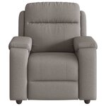 vidaXL Fauteuil inclinable Taupe Tissu