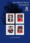 Collector 4 timbres - Elizabeth II - Lettre internationale