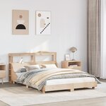vidaXL Cadre de lit sans matelas 120x190 cm bois de pin massif