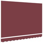 vidaXL Tissu de remplacement d'auvent pour cadre de 3.5x2 m Burgundy