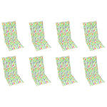 vidaXL Chaises pliables de jardin avec coussins 8 Pièces Bois d'acacia