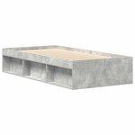 vidaXL Cadre de lit sans matelas gris béton 90x190 cm