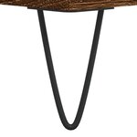 vidaXL Table basse Chêne marron 100x50x45 cm Bois d'ingénierie
