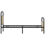 vidaXL Cadre de lit sans matelas 80x200cm chêne sonoma bois ingénierie