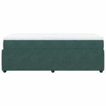 vidaXL Sommier à lattes de lit avec matelas Vert foncé 90x190 cm