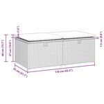 vidaXL Salon de jardin avec coussins 2 Pièces noir résine tressée acacia