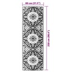 vidaXL Tapis d'extérieur ARAKIL Gris clair 80x250 cm PP