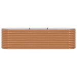 vidaXL Jardinière surélevée Marron 320 x 80 x 81 cm Acier