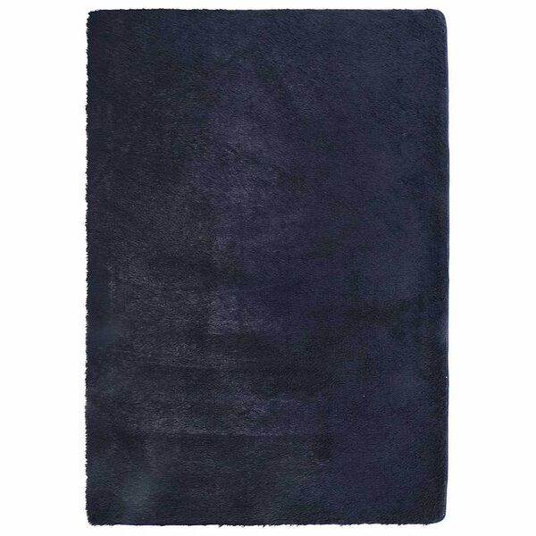 vidaXL Tapis shaggy à poils longs NAVARRA bleu marine 240x340 cm