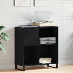 vidaXL Meuble d'enregistrement Chêne noir 84 5x38x90 cm Bois d'ingénierie