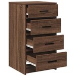 vidaXL Buffet Chêne marron 40 x 41 x 75 cm Bois d'ingénierie