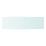 vidaXL Panneau d’étagère Verre transparent 50 x 15 cm