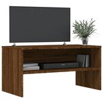 vidaXL Meuble TV chêne marron 80x40x40 cm bois d'ingénierie