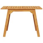 vidaXL Table à manger de jardin 110x56x75 cm bois massif d'acacia