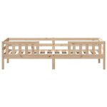 vidaXL Cadre de lit sans matelas 90x200 cm bois de pin massif