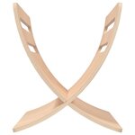 vidaXL Porte-revue en bois sur pied naturel