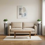 vidaXL Support de Plante 2 pièces Sonoma gris 25 x 25 5 x 80 5 cm