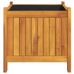 vidaXL Jardinière avec doublure 42x42x40 cm bois massif d'acacia