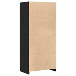 vidaXL Armoire Chêne noir 80 x 52 x 180 cm Bois d'ingénierie