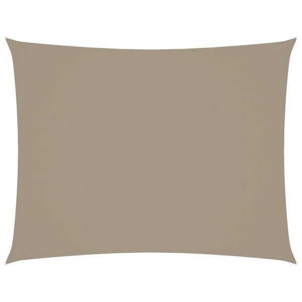 vidaXL Voile de parasol tissu oxford rectangulaire 3x6 m taupe
