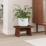 vidaXL Tabouret Naturel 29 x 20 x 17 cm Bois d'Acajou