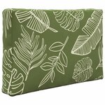 vidaXL Coussin de canapé d'extérieur 3 Pièces Modèle feuille Polyester