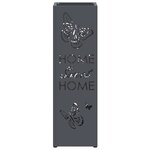 vidaXL Porte-parapluie Anthracite 15 5 x 15 5 x 49 cm Métal