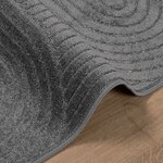 vidaXL Tapis de surface HUARTE Anthracite 340 x 240 cm Polyester