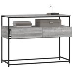 vidaXL Table console sonoma gris 100x40x75 cm bois d'ingénierie