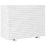 vidaXL Jardinière blanc 90x40x72 cm bois de pin massif