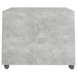 vidaXL Table basse gris béton 55x55x40 cm bois d'ingénierie