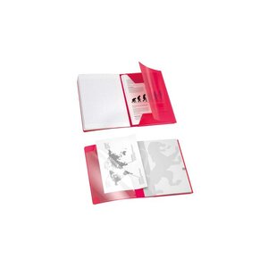 Cahier Easybook agrafé 21x29.7cm 96 pages grands carreaux 90g rose OXFORD