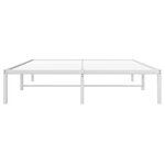 vidaXL Cadre de lit métal sans matelas blanc 140x200 cm