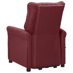 vidaXL Fauteuil de massage Rouge bordeaux Tissu