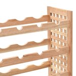 vidaXL Casier à bouteilles pour 25 bouteilles Bois de noyer 63x25x73cm