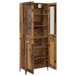 vidaXL Haut Armoire Bois Ancien 69 5 x 34 x 180 cm Bois d'ingénierie