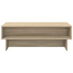 vidaXL Table basse Chêne Sonoma 100 x 46 x 35 cm Bois d'ingénierie