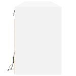 vidaXL Meuble TV mural avec LED blanc 180x31x45 cm