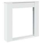 VidaXL Cadre de cheminée blanc 100x20x100 cm bois d'ingénierie